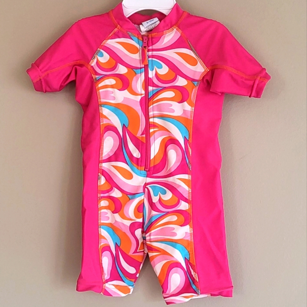 Colorful rashguard swimsuit
